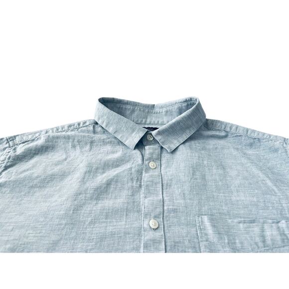 MARC ANTHONY LUXURY LONG SLV, BUTTON-UP SHIRT, MENS, XL SLIM FIT, HEATHER BLUE - Picture 2 of 12